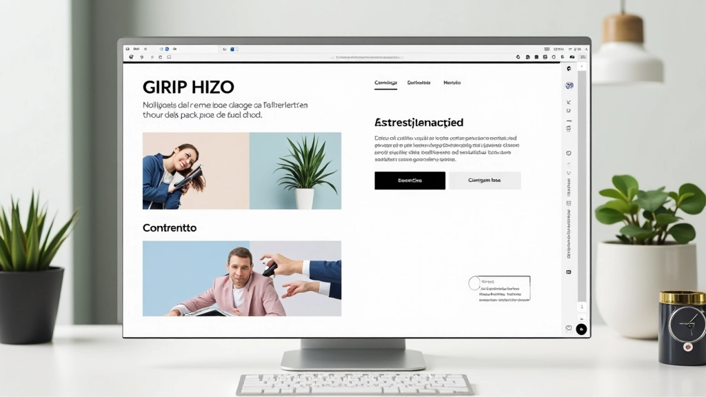 Exemplo real de website português com grid implementado mostrando como elementos se distribuem nas colunas